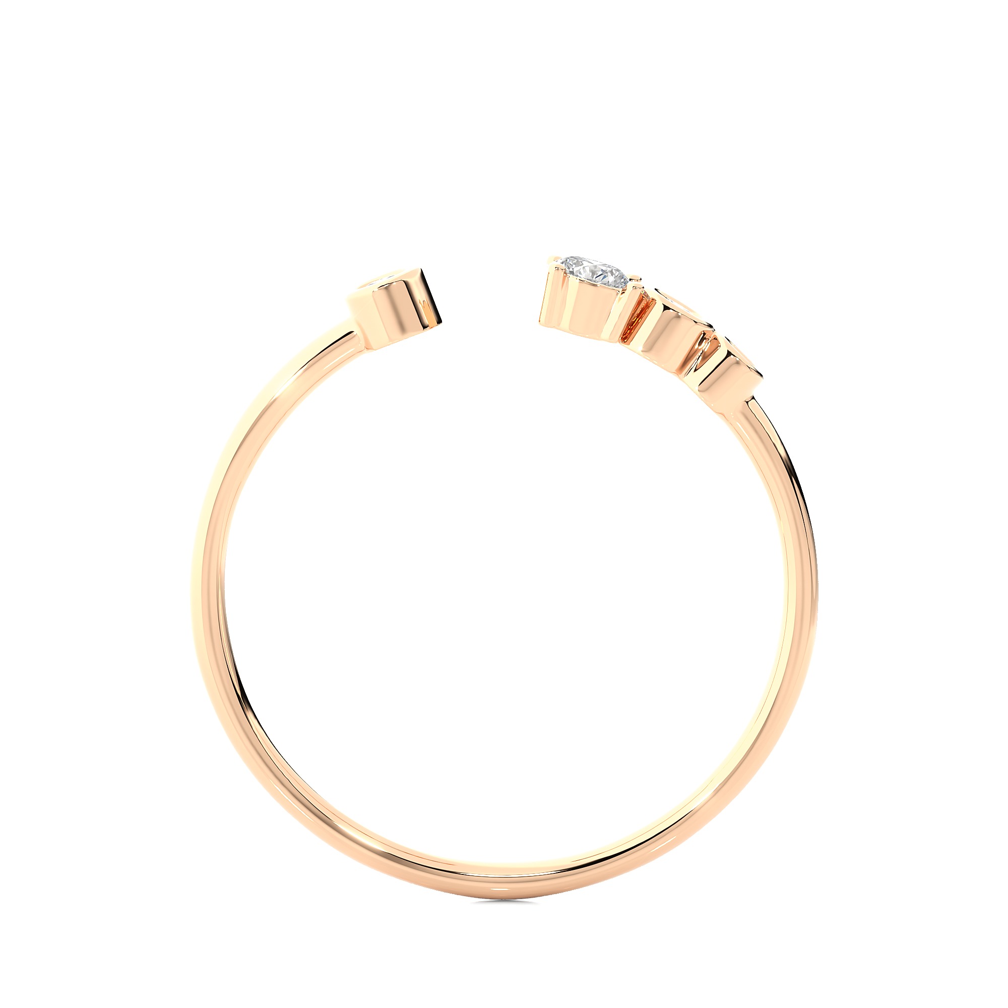 Light Minimalist Diamond Ring 3D print model_10