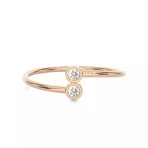 Light Minimalist Diamond Ring