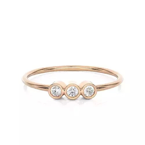 Light Minimalist Diamond Ring