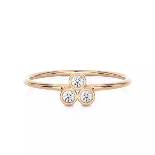 Light Minimalist Diamond Ring
