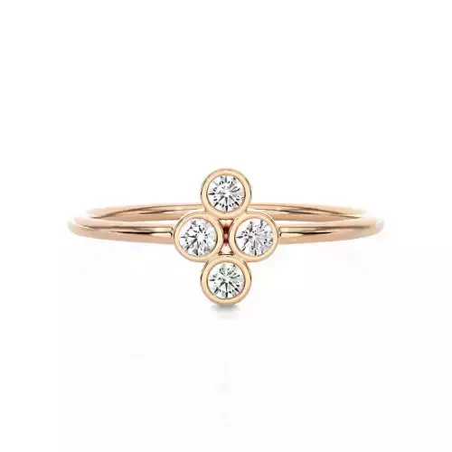 Light Minimalist Diamond Ring