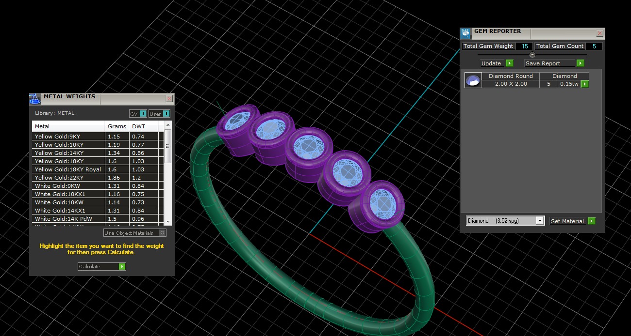 Light Minimalist Diamond Ring 3D print model_4