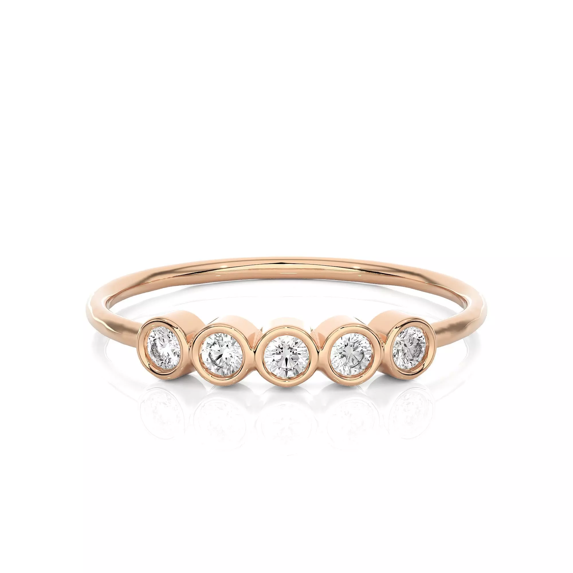 Light Minimalist Diamond Ring 3D print model_0