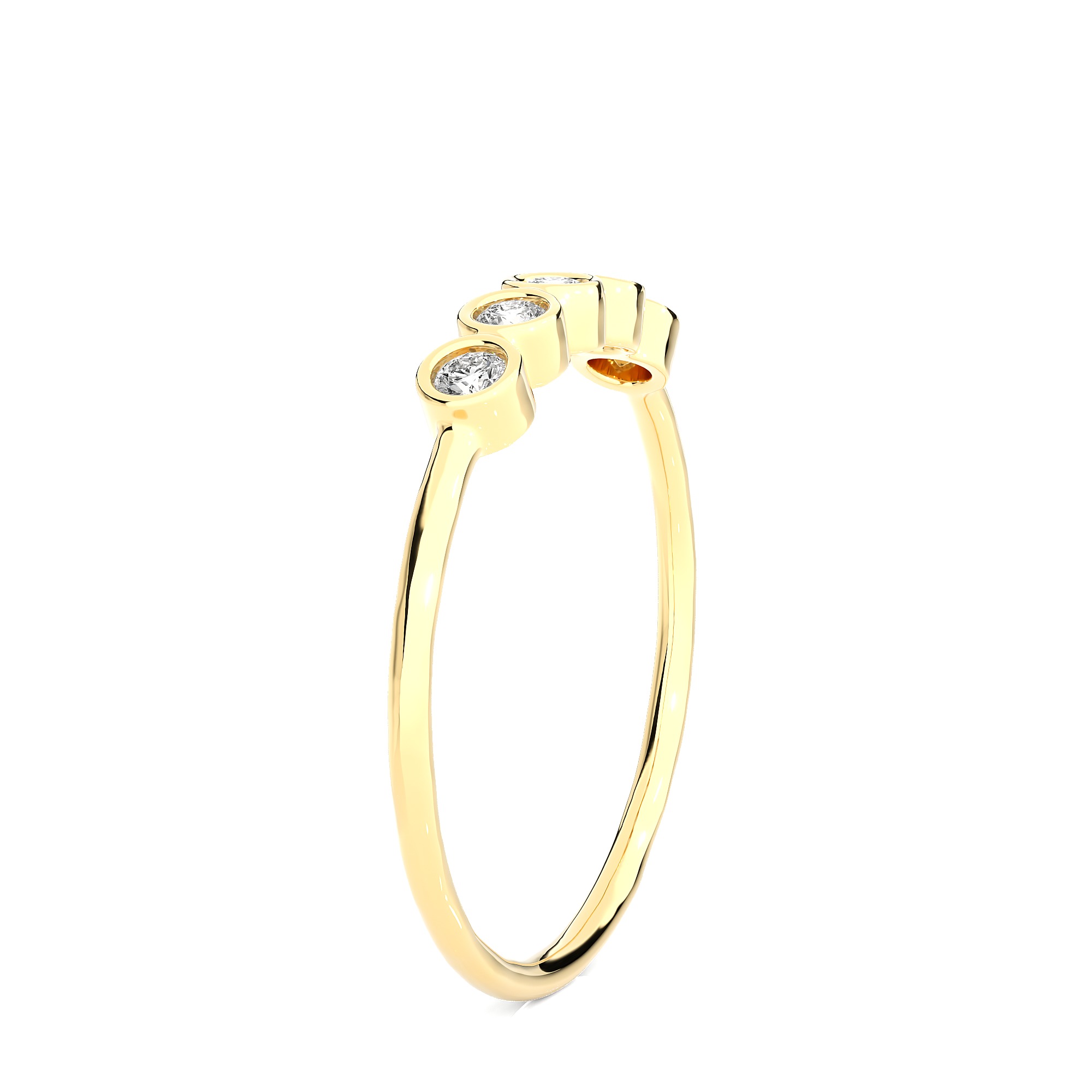 Light Minimalist Diamond Ring 3D print model_8