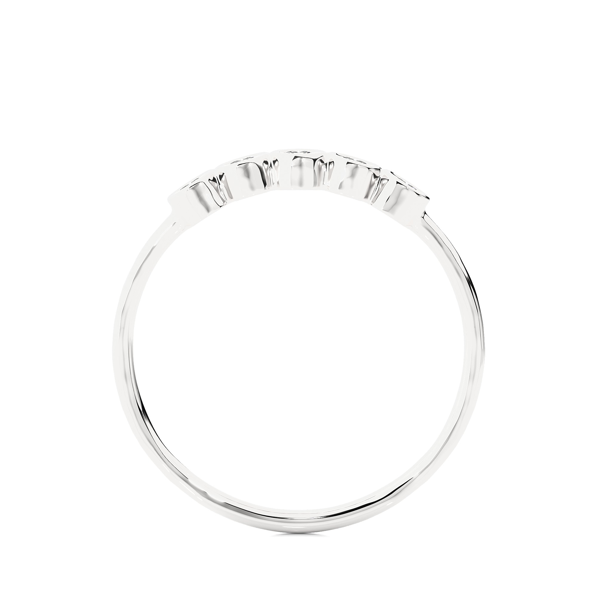 Light Minimalist Diamond Ring 3D print model_11