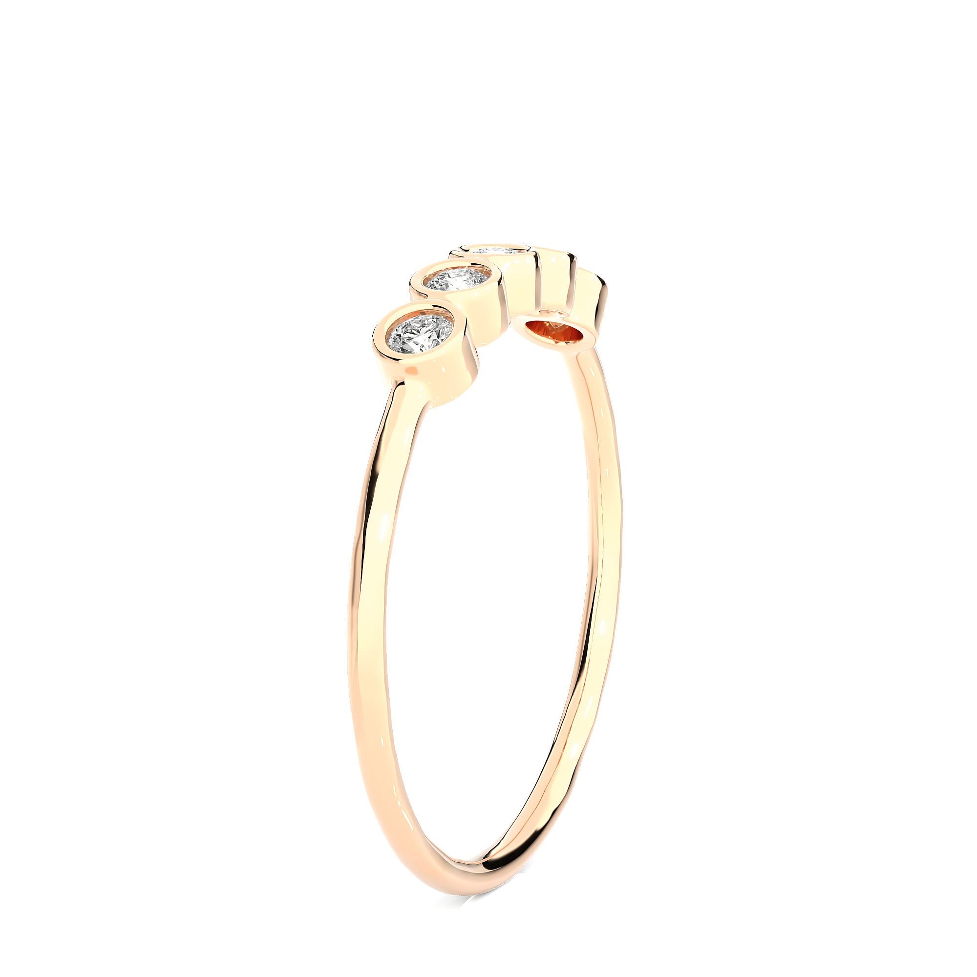 Light Minimalist Diamond Ring 3D print model_7