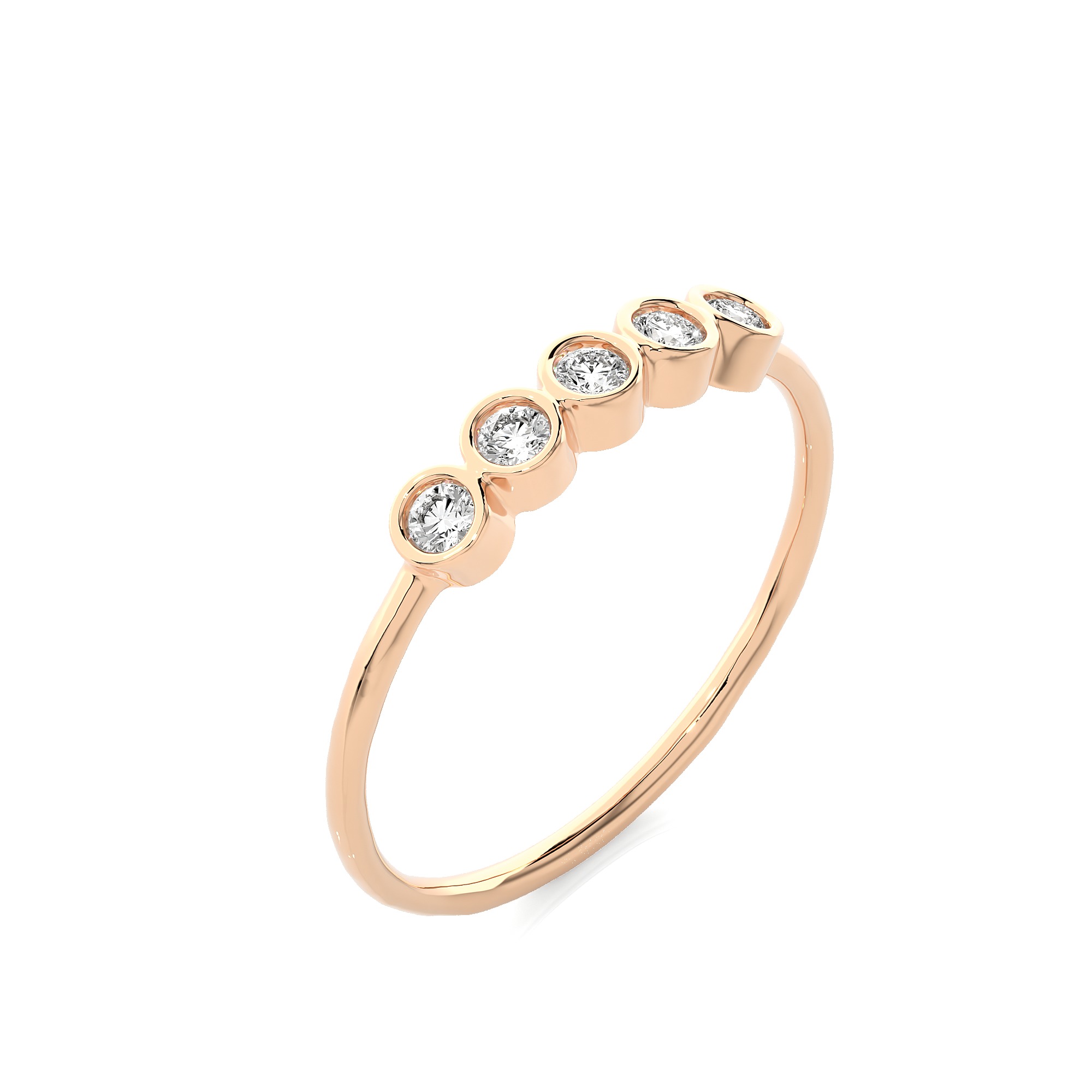 Light Minimalist Diamond Ring 3D print model_5