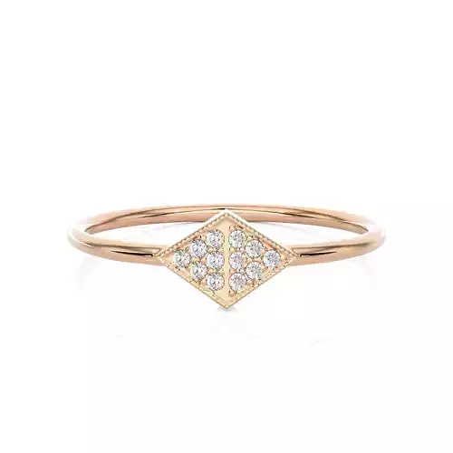 Light Minimalist Diamond Ring