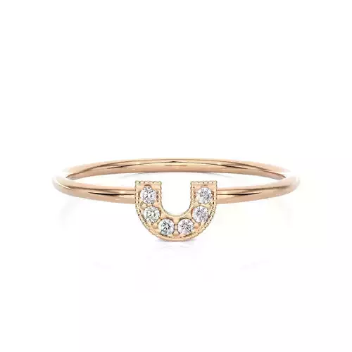 Light Minimalist Diamond Ring