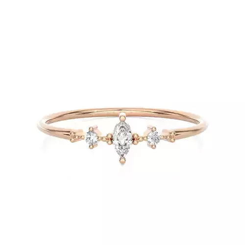 Light Minimalist Diamond Ring