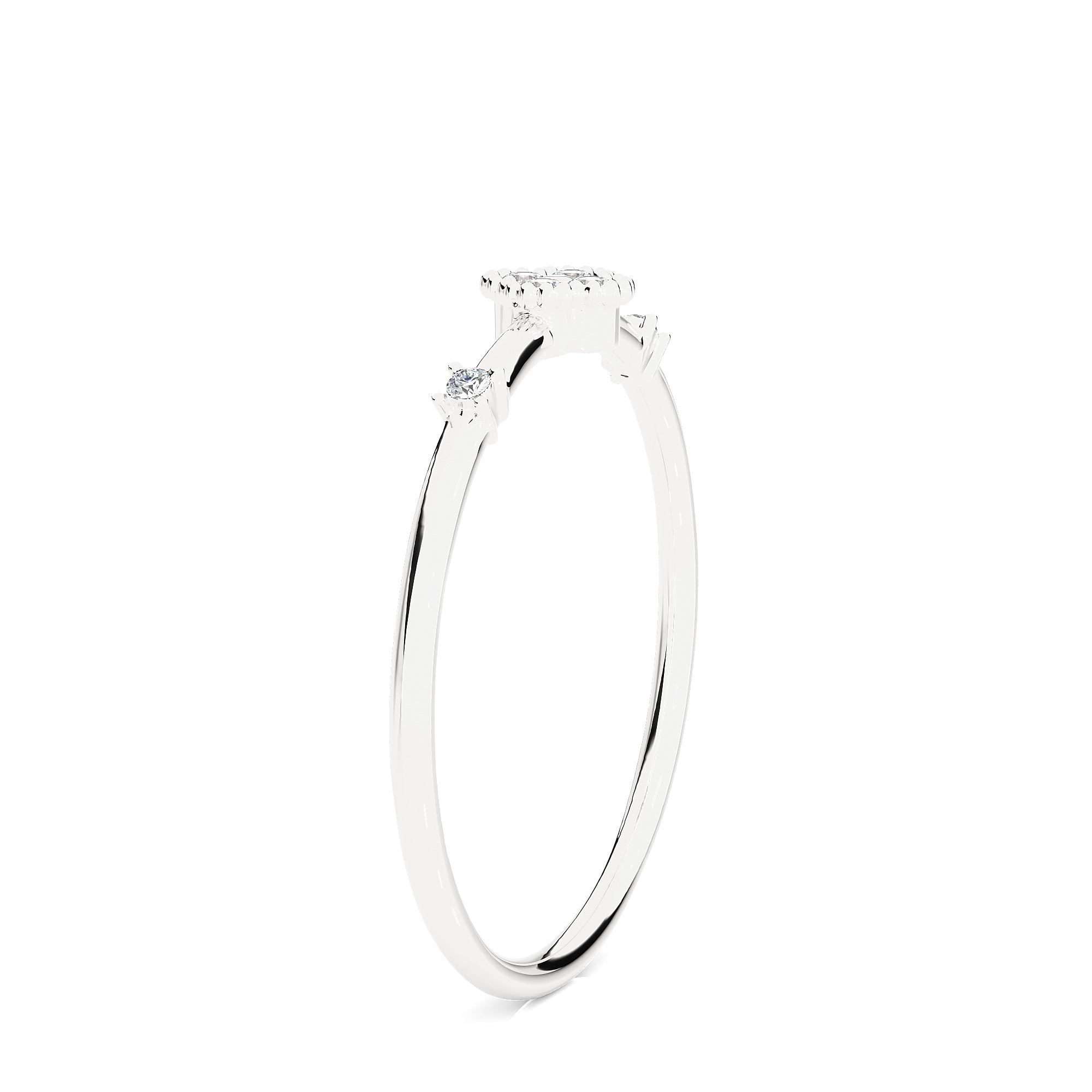 Light Minimalist Diamond Ring 3D print model_8