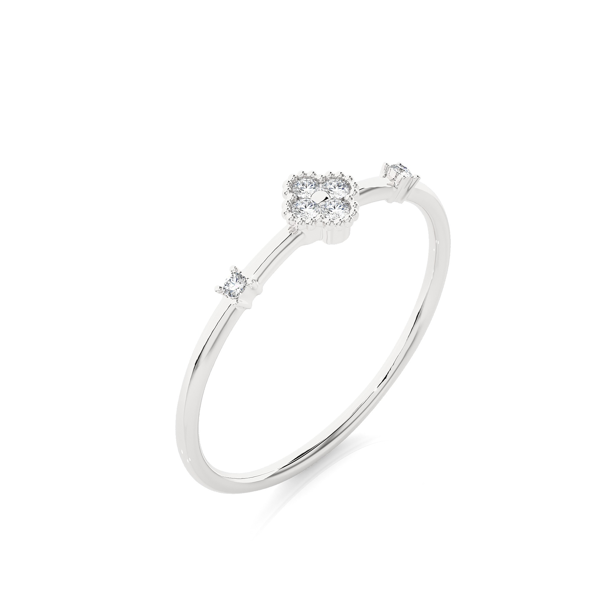 Light Minimalist Diamond Ring 3D print model_6