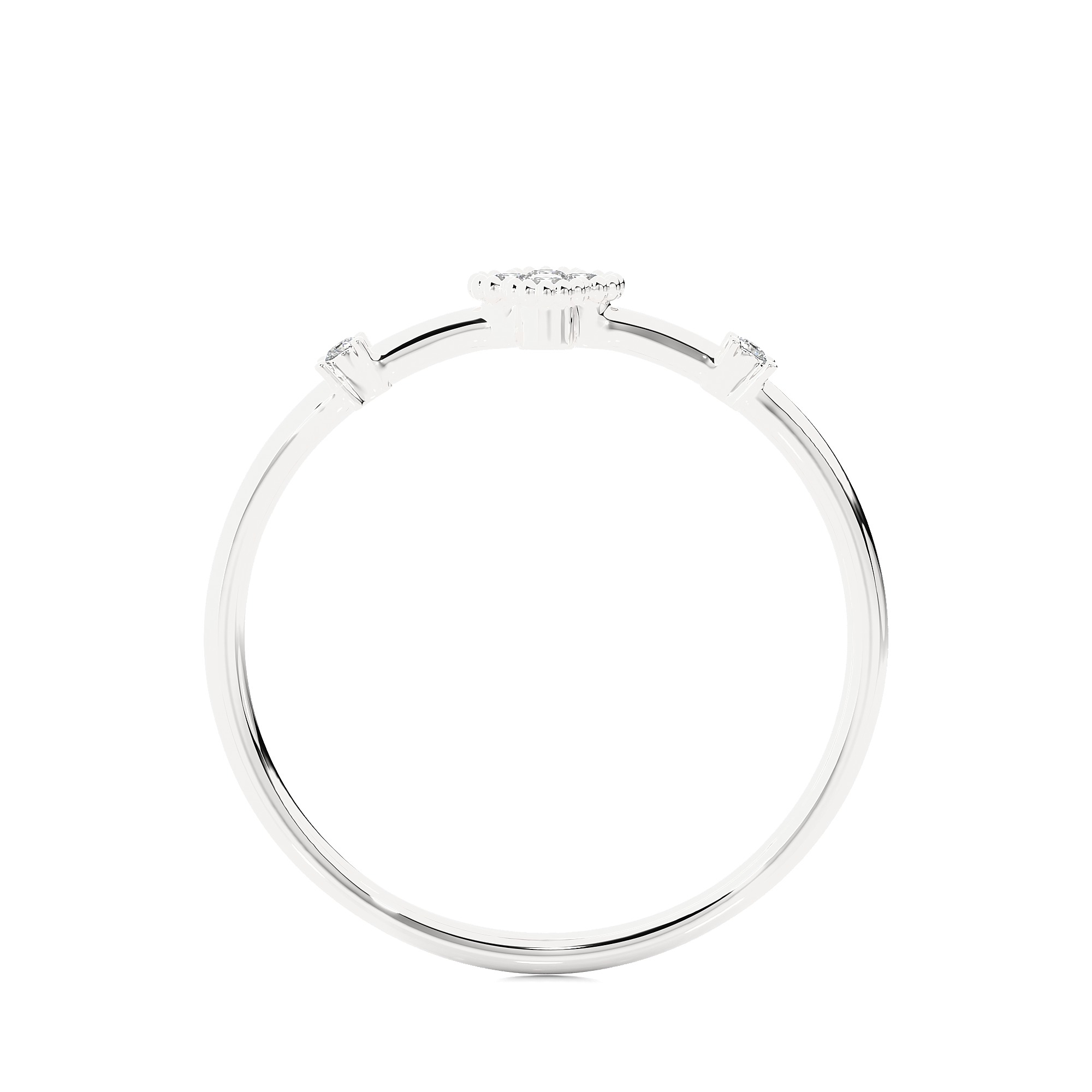 Light Minimalist Diamond Ring 3D print model_11