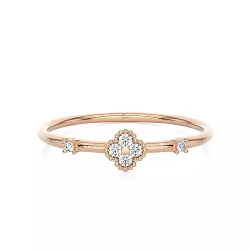 Light Minimalist Diamond Ring