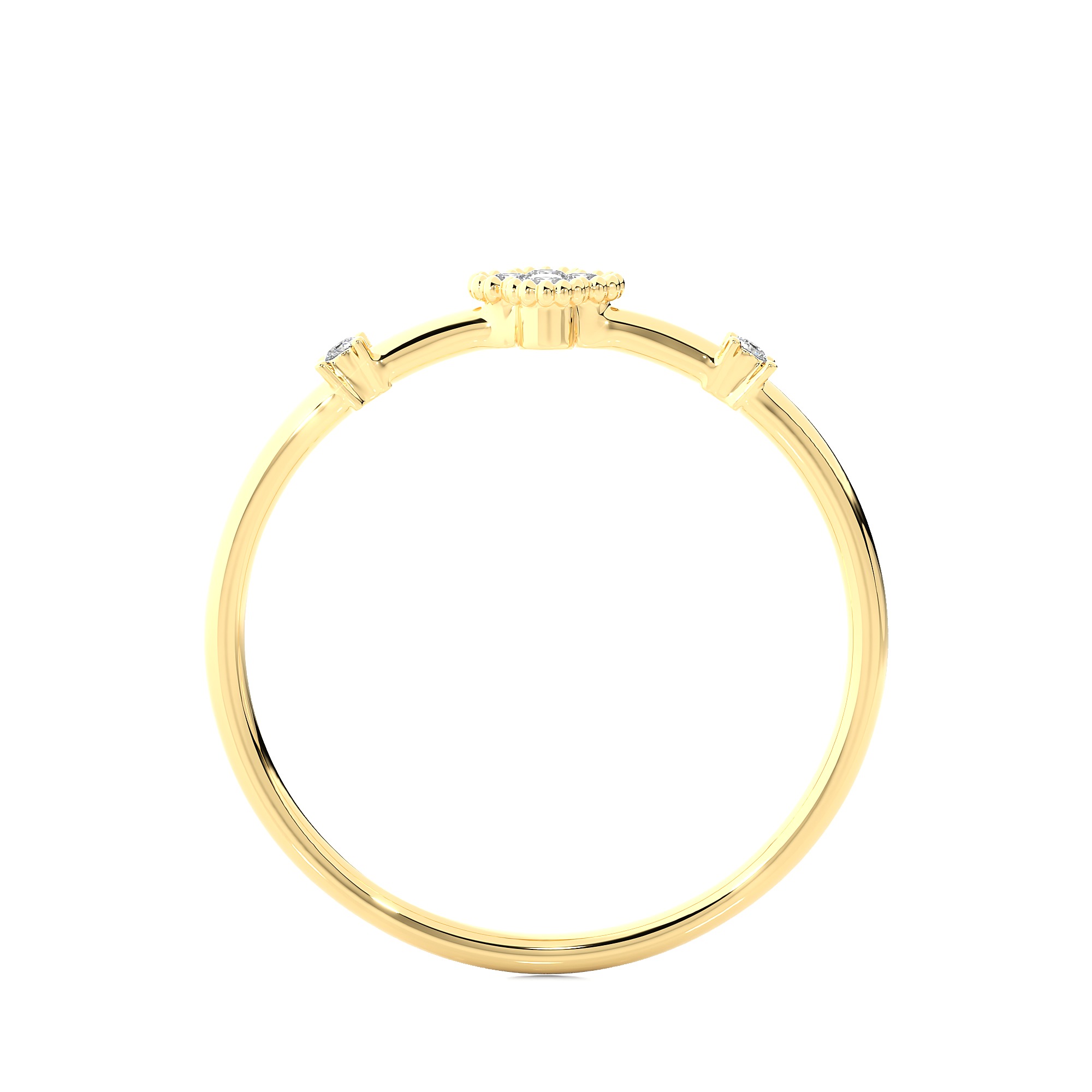 Light Minimalist Diamond Ring 3D print model_12