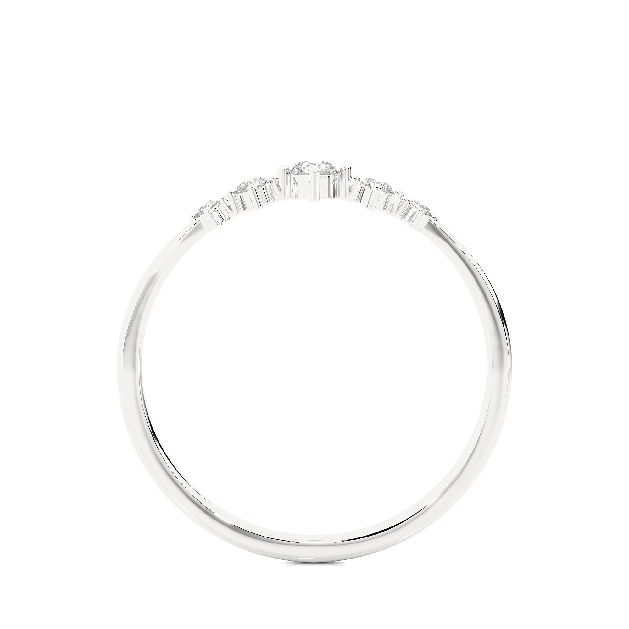 Light Minimalist Diamond Ring 3D print model_12