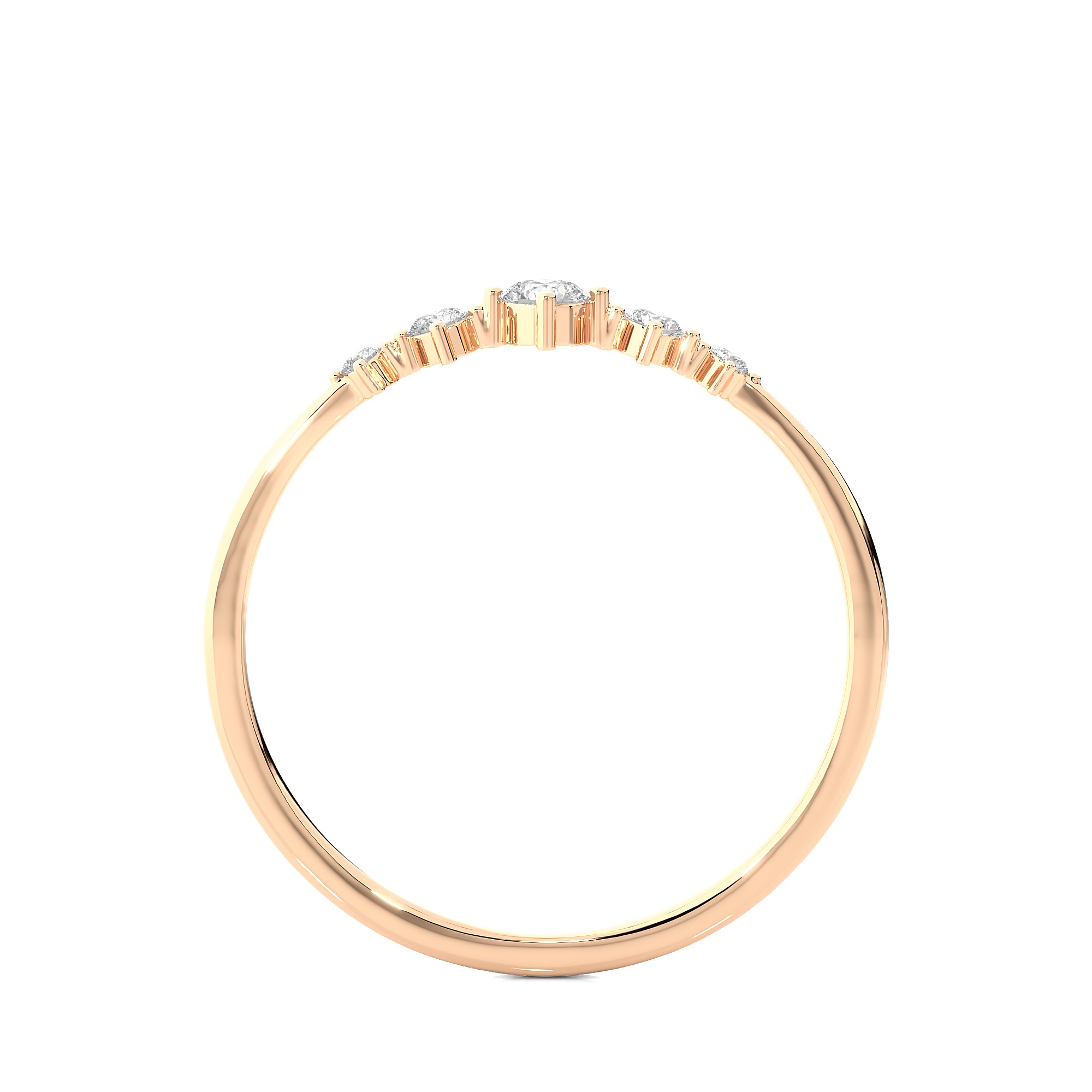 Light Minimalist Diamond Ring 3D print model_10