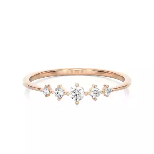 Light Minimalist Diamond Ring