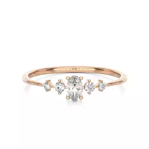 Light Minimalist Diamond Ring