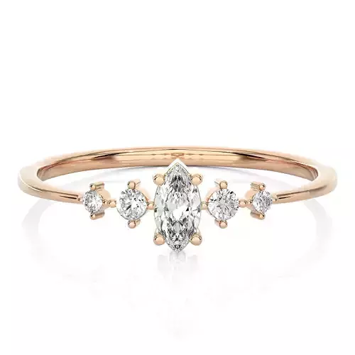 Light Minimalist Diamond Ring