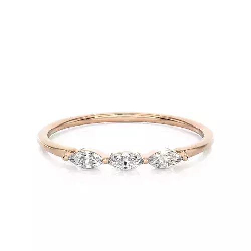 Light Minimalist Diamond Ring 3D print model