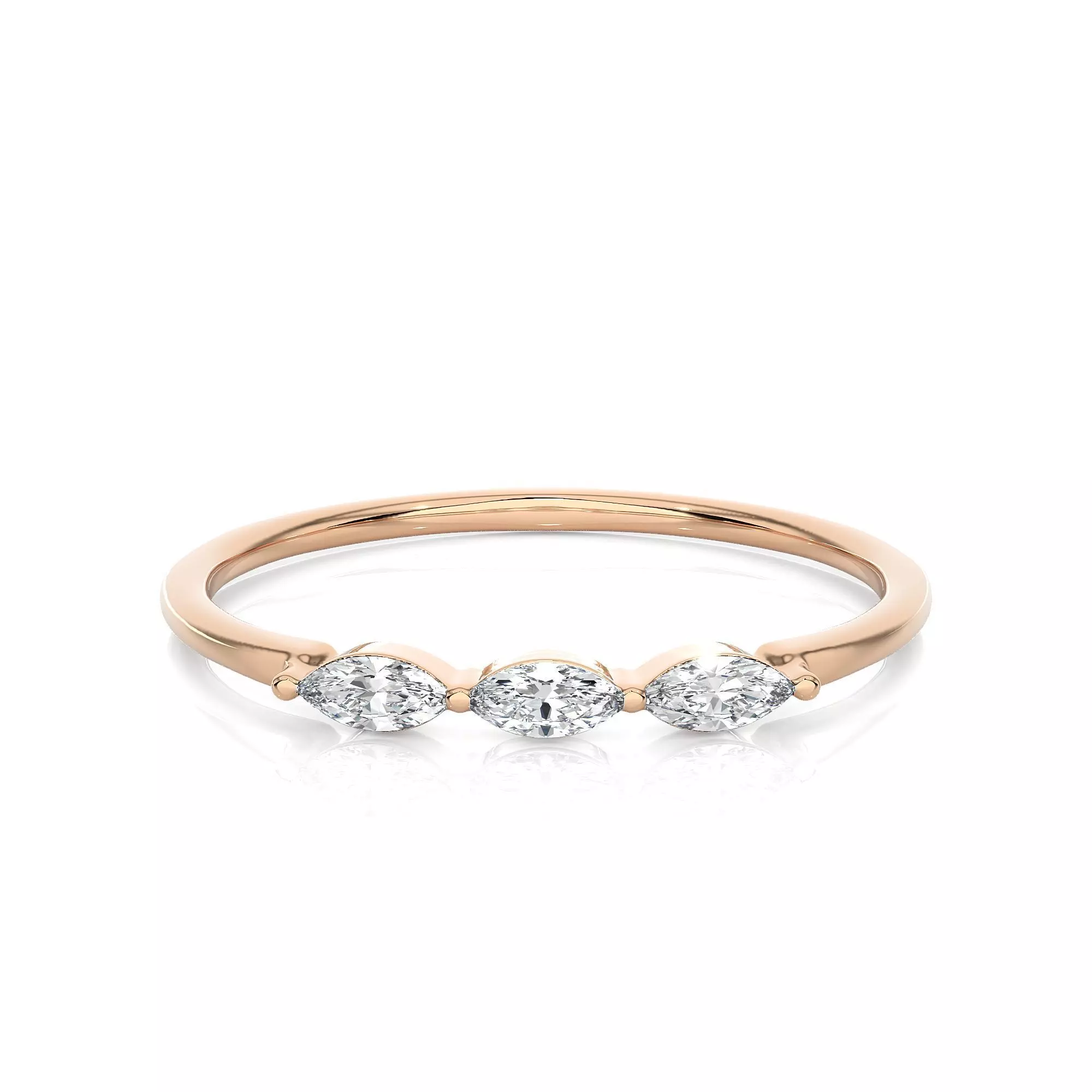 Light Minimalist Diamond Ring 3D print model_0