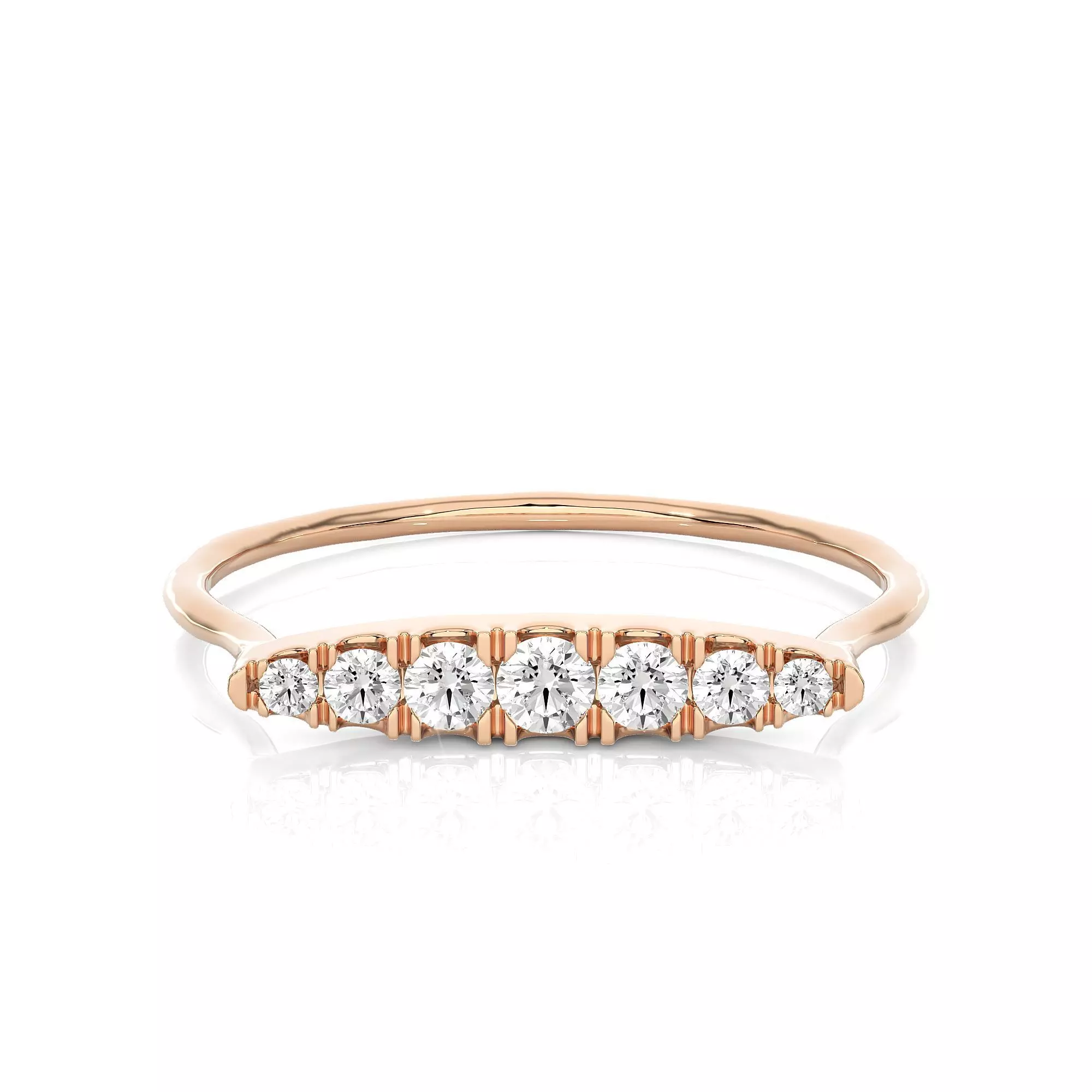 Light Minimalist Diamond Ring 3D print model