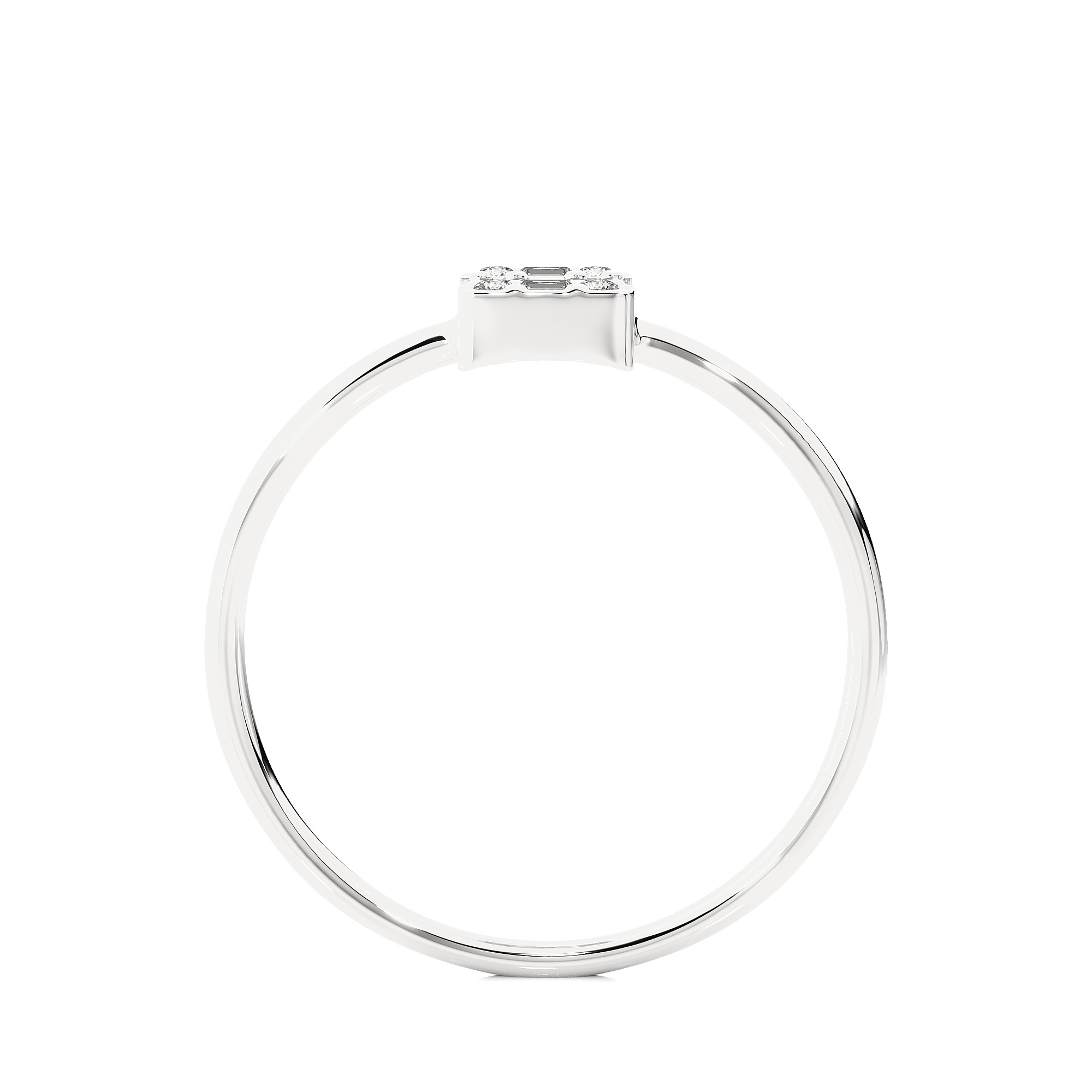 Light Minimalist Diamond Ring 3D print model_12