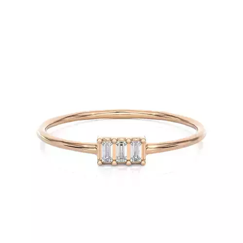 Light Minimalist Diamond Ring
