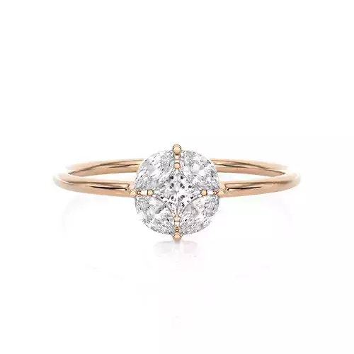 Light Minimalist Diamond Ring