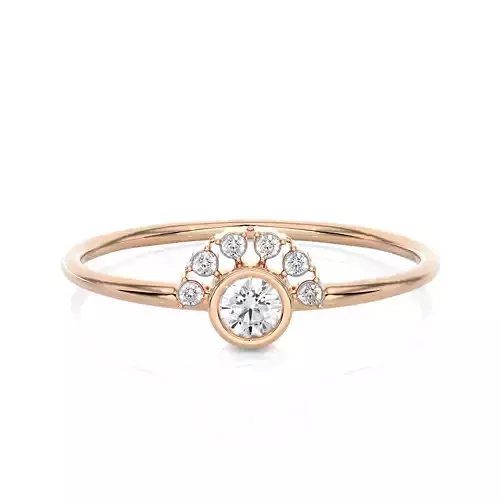 Light Minimalist Diamond Ring