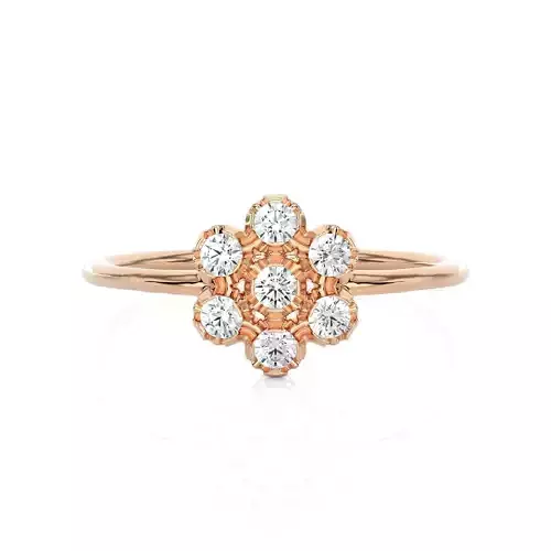 Light Minimalist Diamond Ring