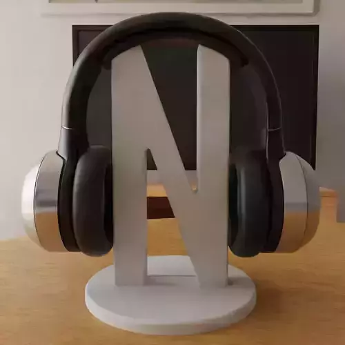 headphone holder stand letter n