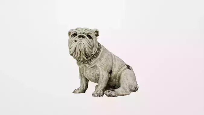 Clay Dog Decoration Object