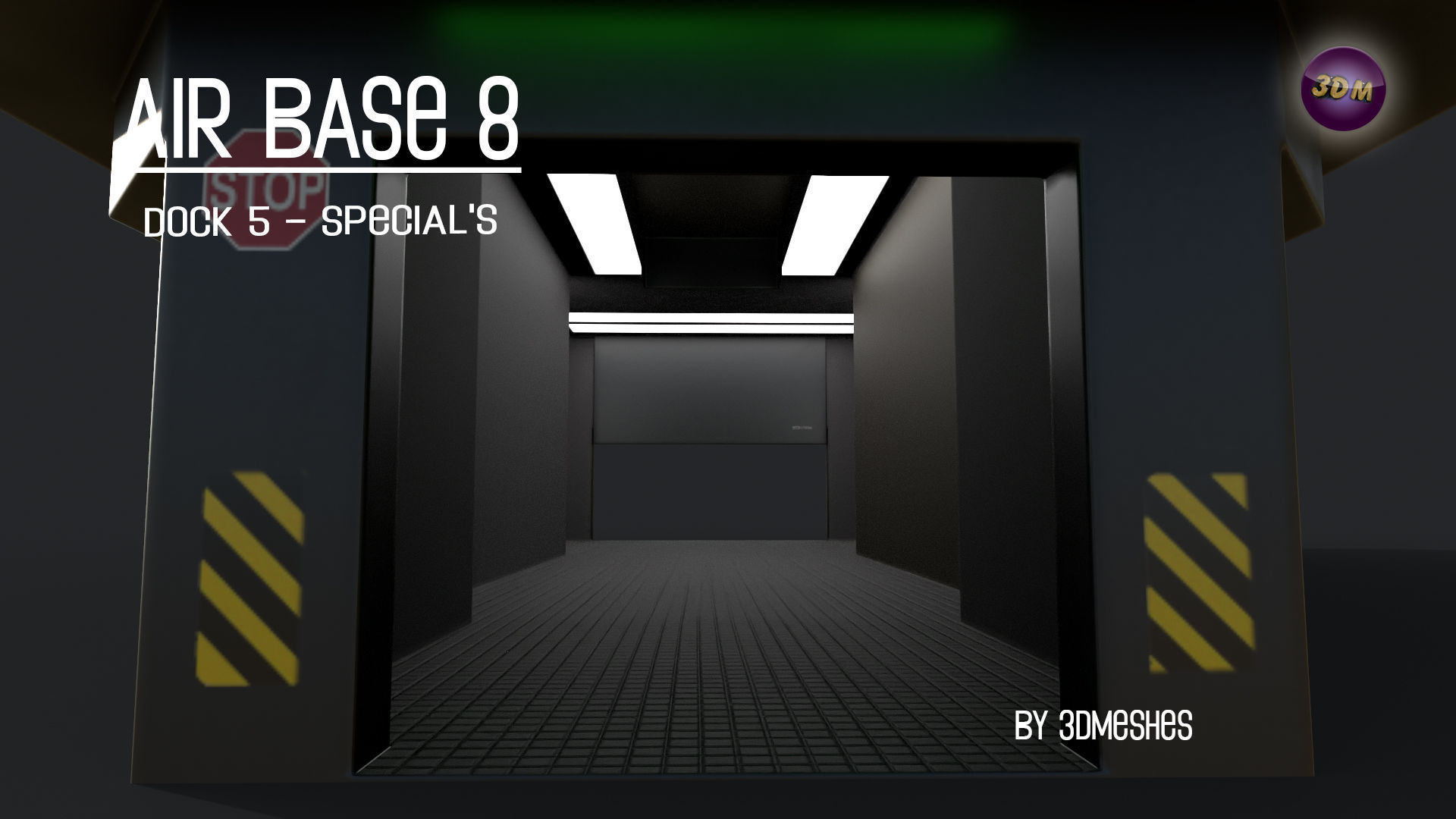 AIR BASE 8 - Dock 5 - Specials - PBR Low Poly Low-poly 3D model_8