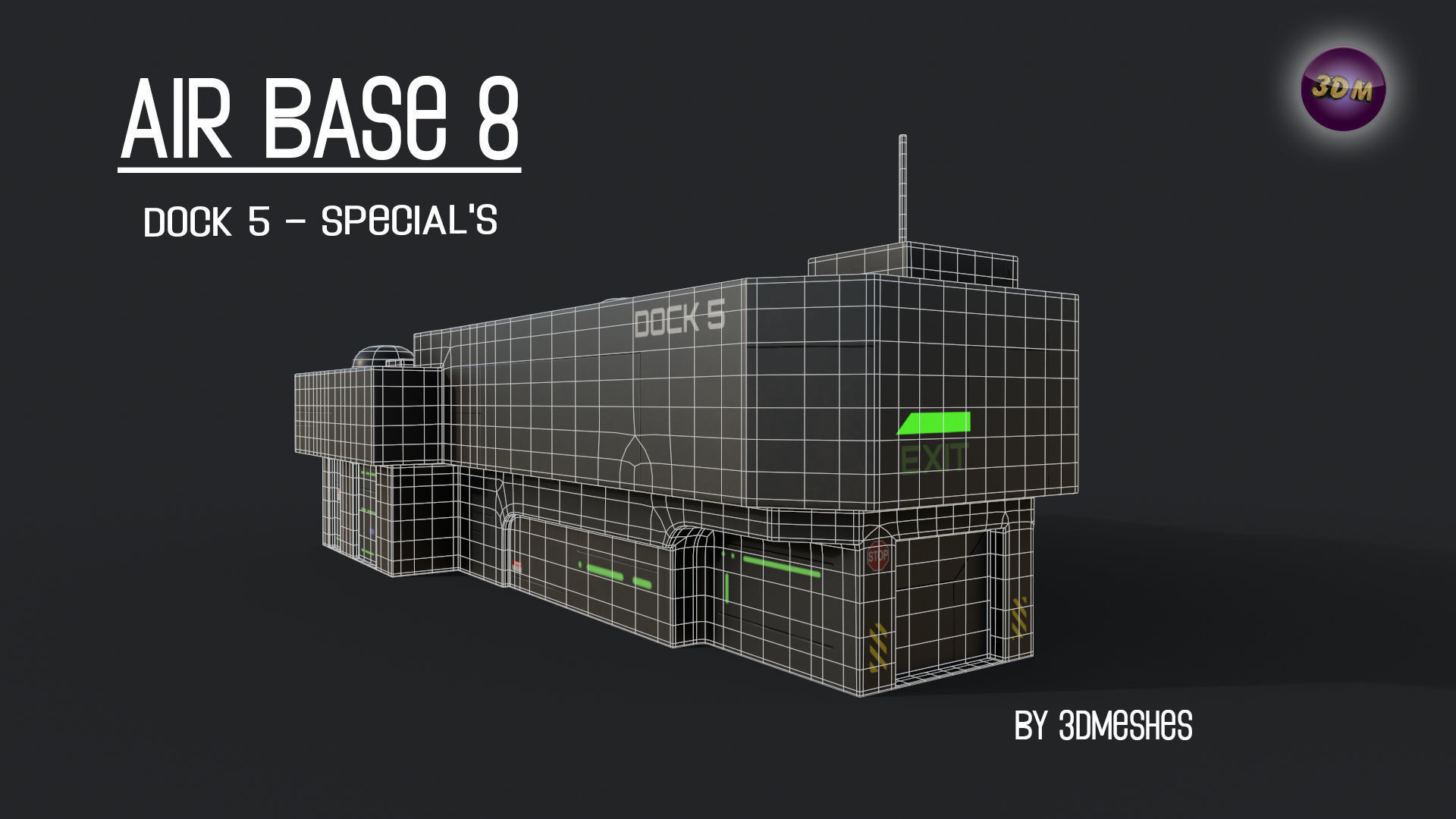 AIR BASE 8 - Dock 5 - Specials - PBR Low Poly Low-poly 3D model_23