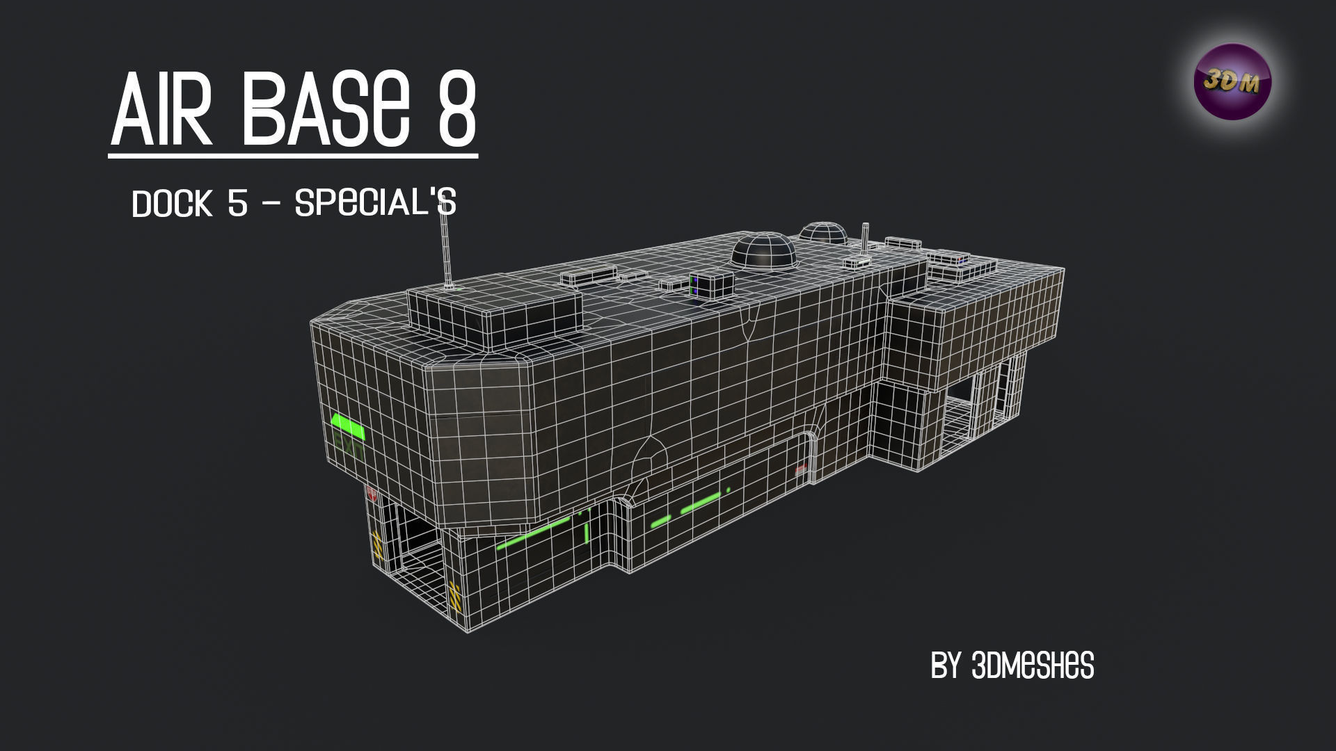 AIR BASE 8 - Dock 5 - Specials - PBR Low Poly Low-poly 3D model_14