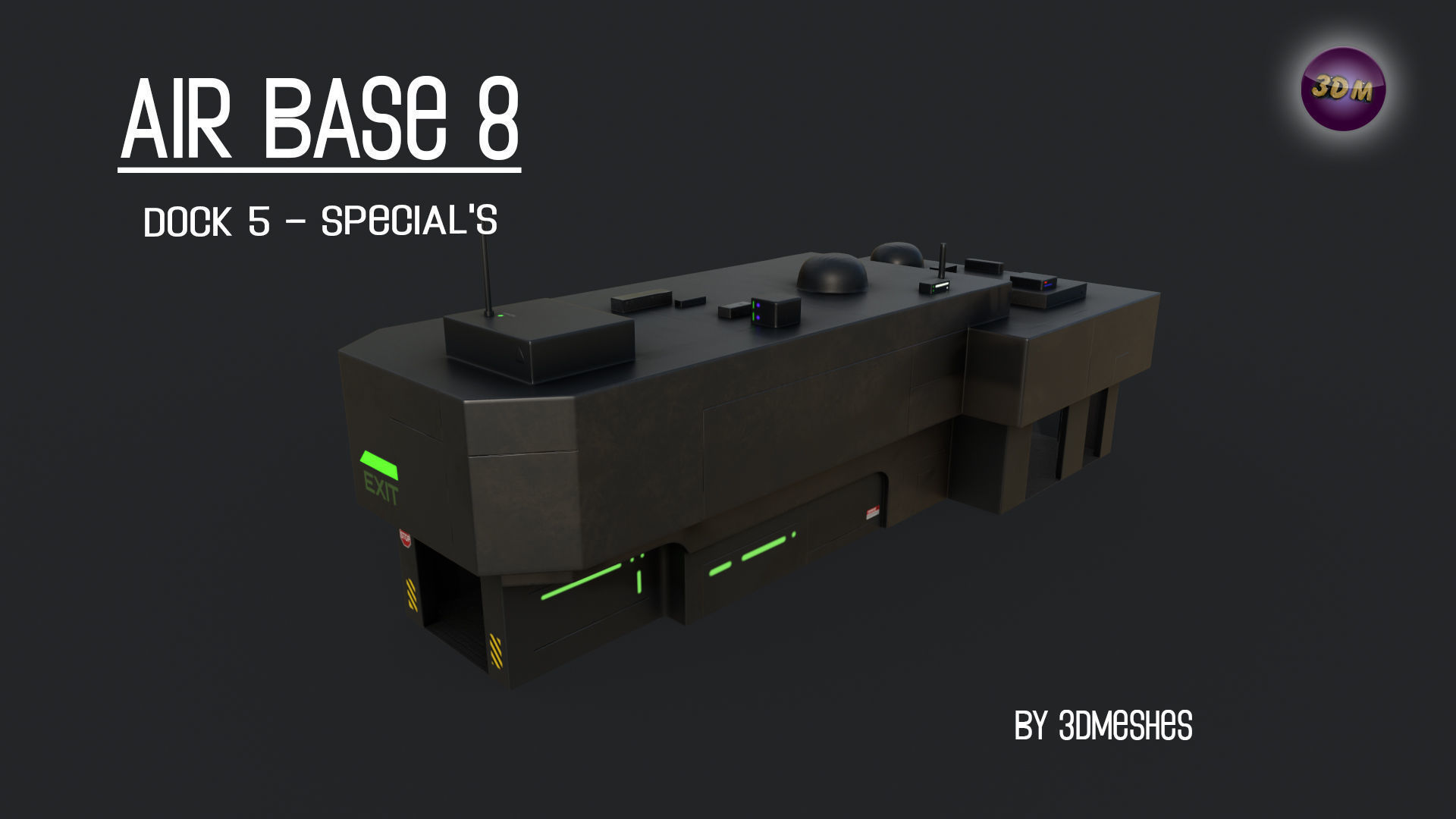 AIR BASE 8 - Dock 5 - Specials - PBR Low Poly Low-poly 3D model_13