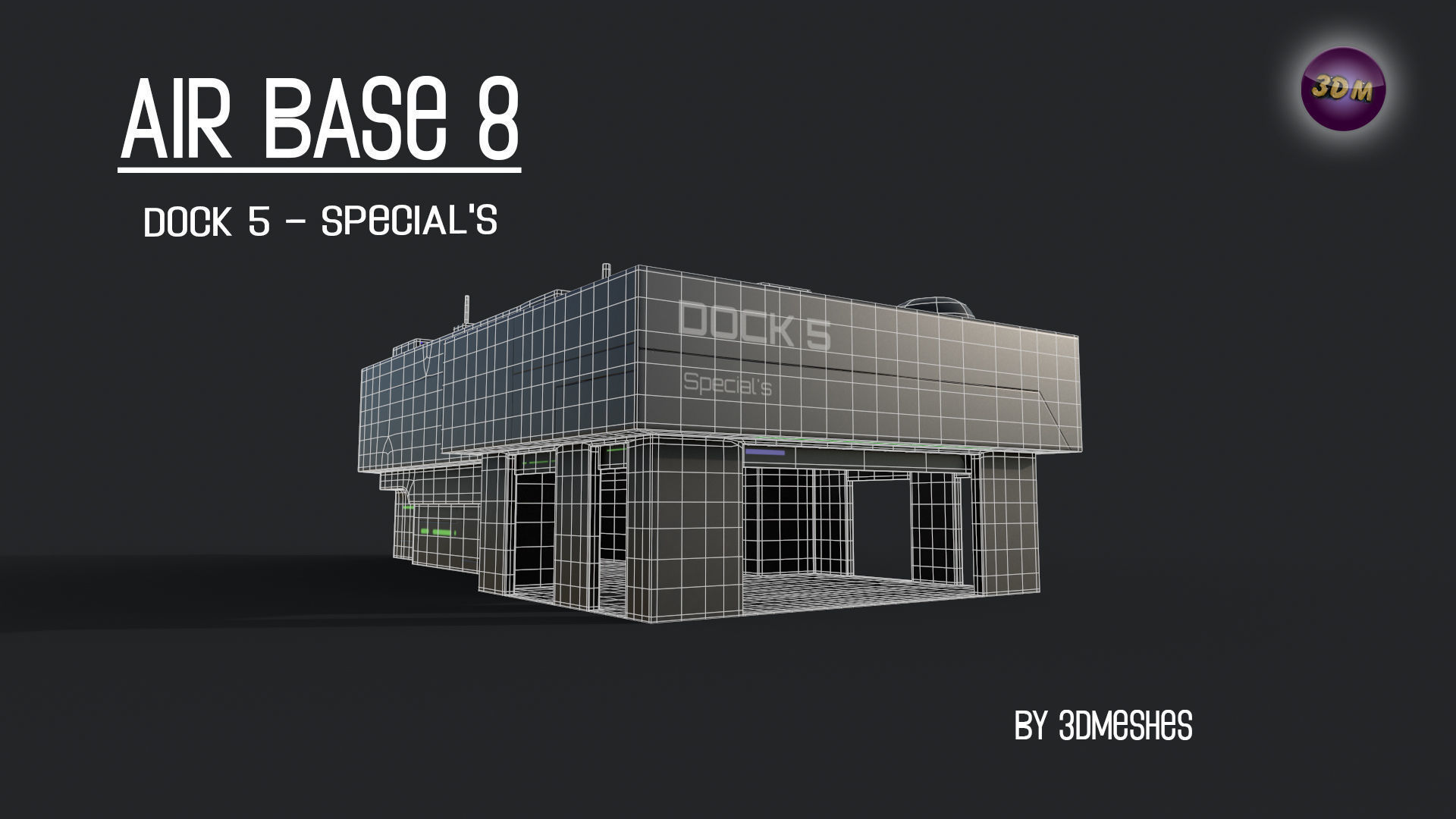 AIR BASE 8 - Dock 5 - Specials - PBR Low Poly Low-poly 3D model_29
