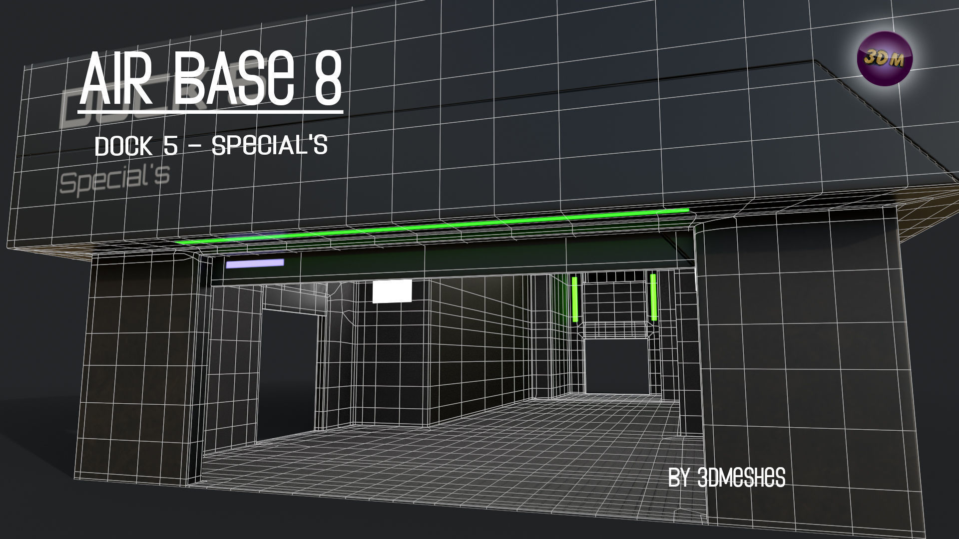 AIR BASE 8 - Dock 5 - Specials - PBR Low Poly Low-poly 3D model_11