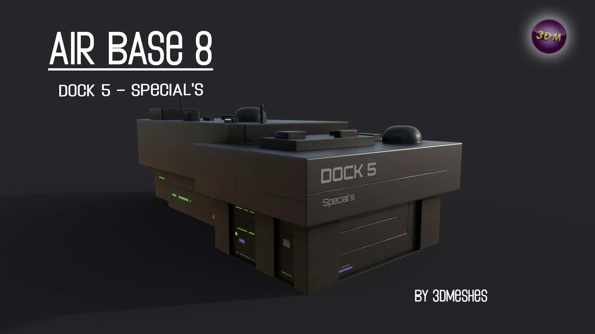 AIR BASE 8 - Dock 5 - Specials - PBR Low Poly Low-poly 3D model_0