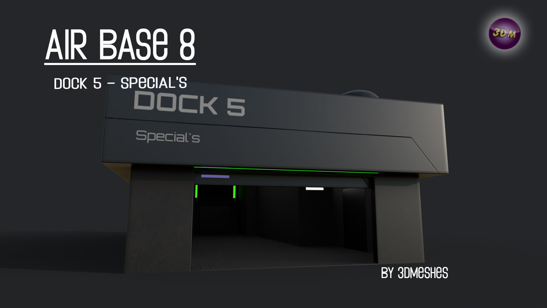 AIR BASE 8 - Dock 5 - Specials - PBR Low Poly Low-poly 3D model_26