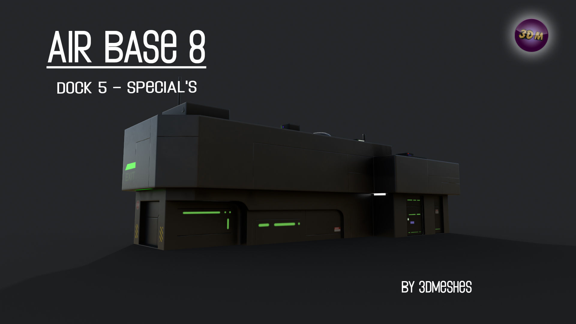 AIR BASE 8 - Dock 5 - Specials - PBR Low Poly Low-poly 3D model_24