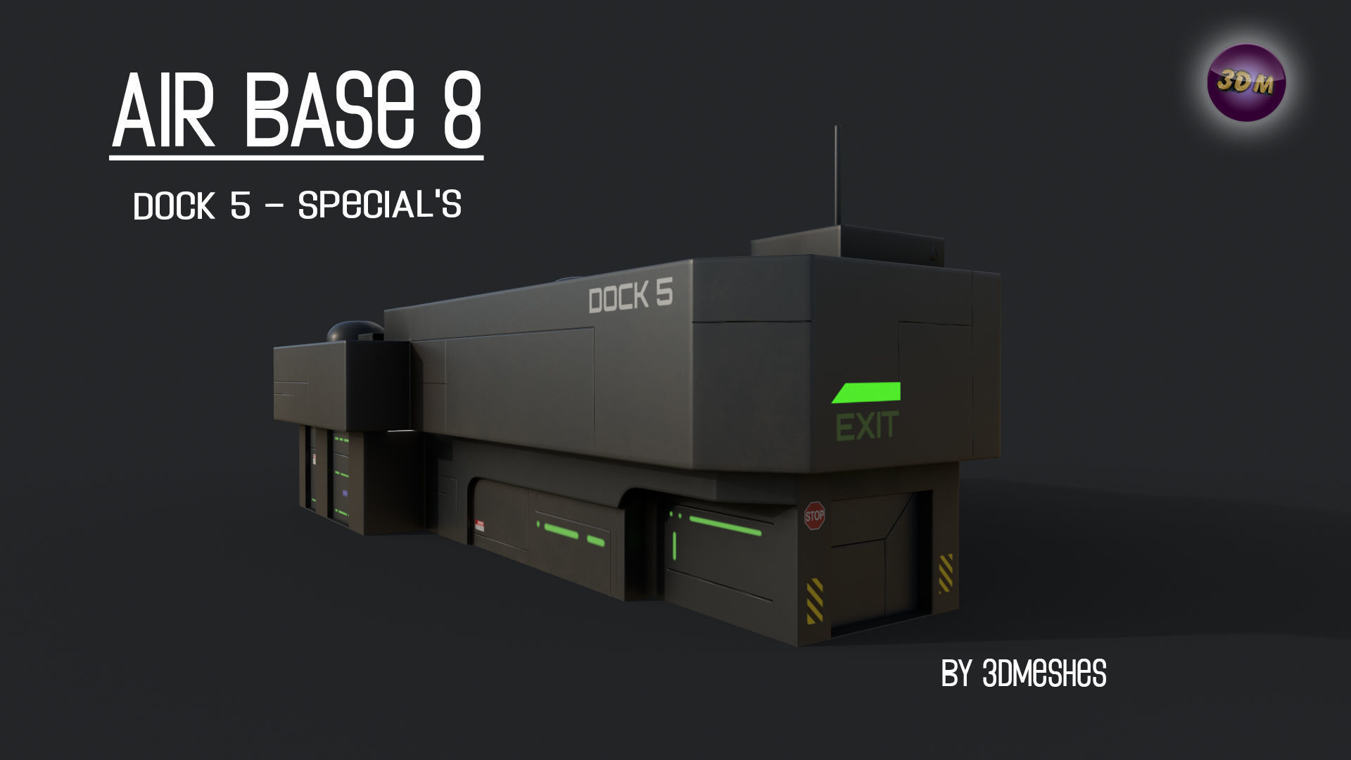 AIR BASE 8 - Dock 5 - Specials - PBR Low Poly Low-poly 3D model_22