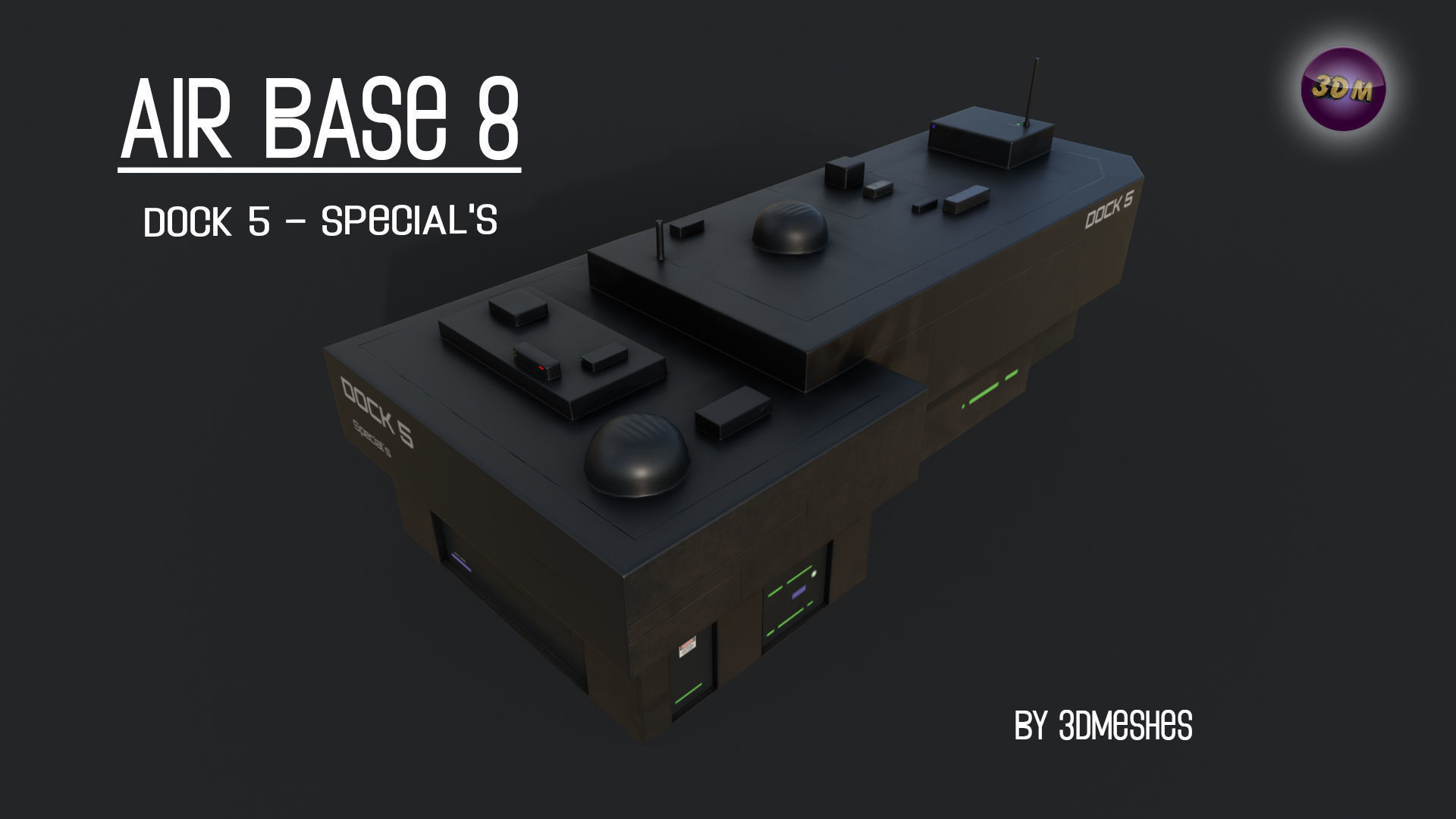AIR BASE 8 - Dock 5 - Specials - PBR Low Poly Low-poly 3D model_20