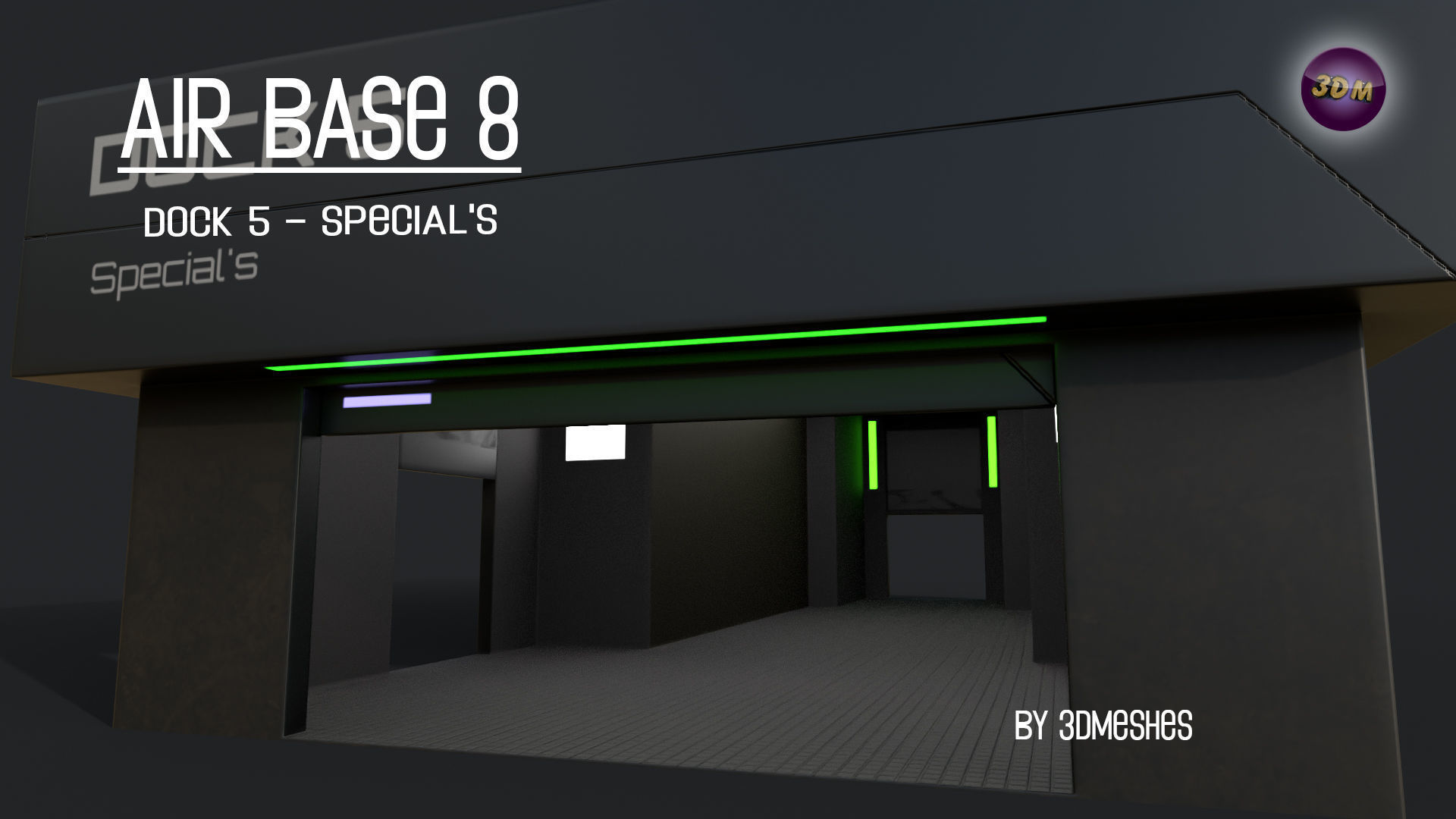 AIR BASE 8 - Dock 5 - Specials - PBR Low Poly Low-poly 3D model_10
