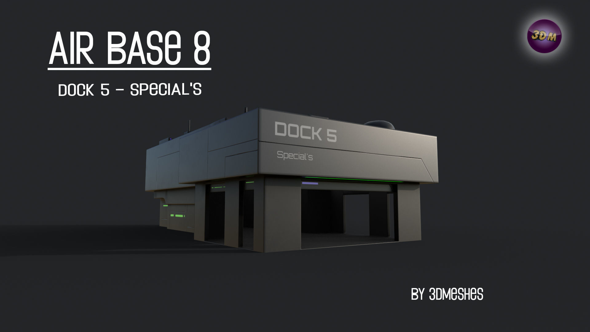 AIR BASE 8 - Dock 5 - Specials - PBR Low Poly Low-poly 3D model_28