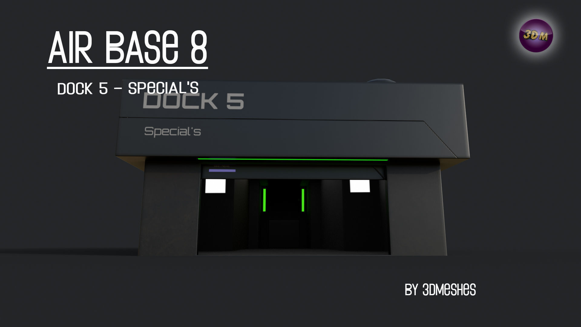 AIR BASE 8 - Dock 5 - Specials - PBR Low Poly Low-poly 3D model_15