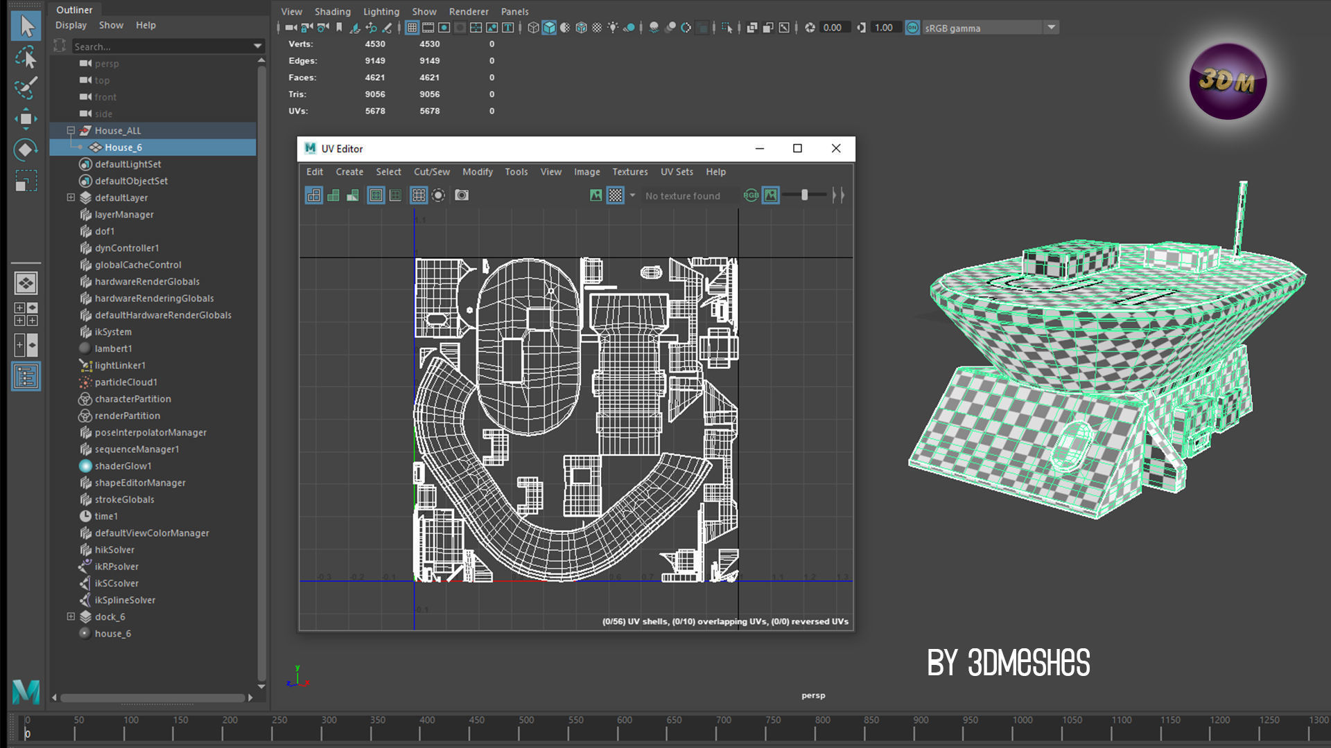 AIR BASE 8 - Dock 6 Headquarters - PBR lowploly Low-poly 3D model_15