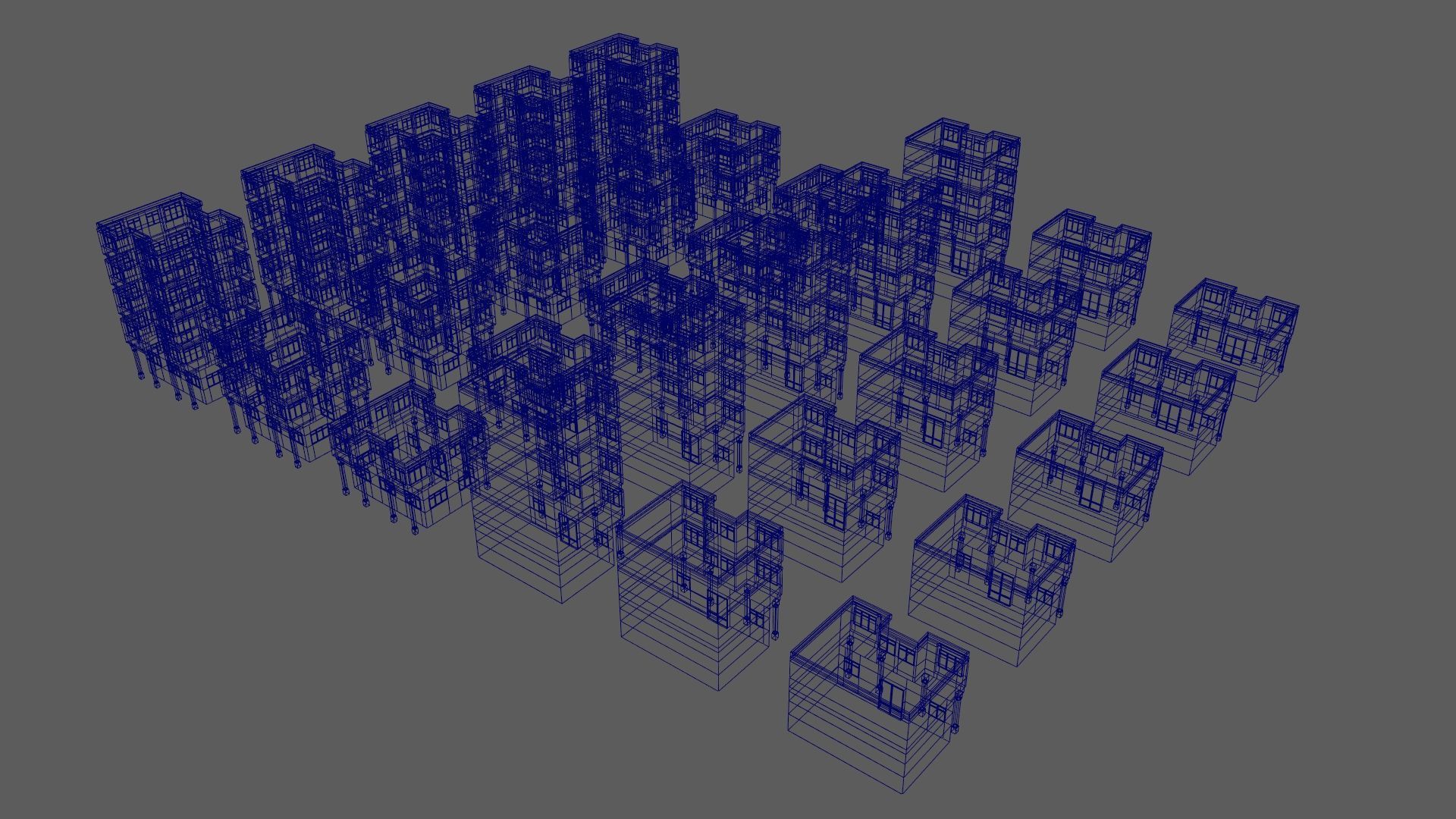 Cartoon Building Low Poly Building A 30 Variant Low-poly 3D model_17